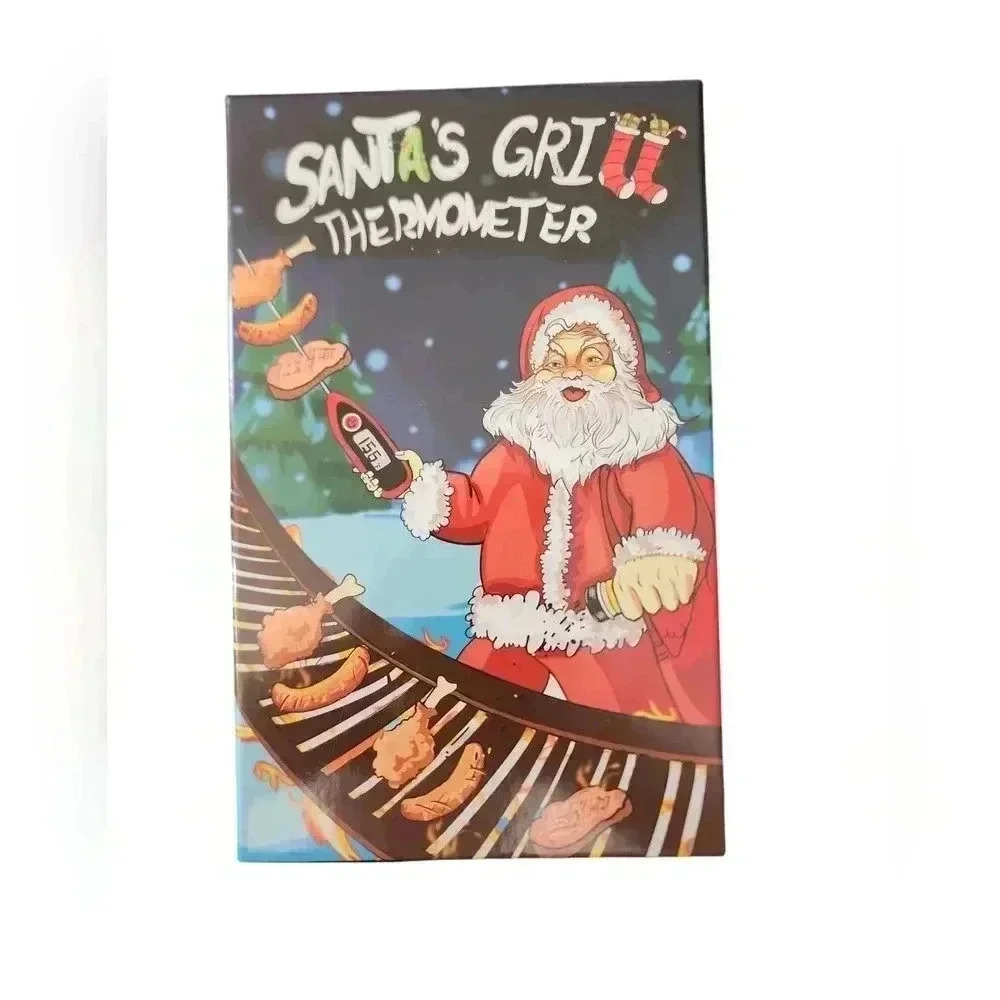 Santas Grill Thermometer Stocking Stuffer